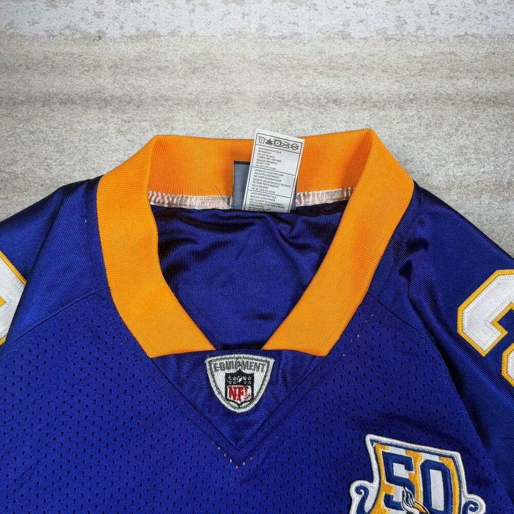 Vintage Y2K Reebok Minnesota Vikings Jersey Mens XL Purple Adrian Peterson - Picture 5 of 5